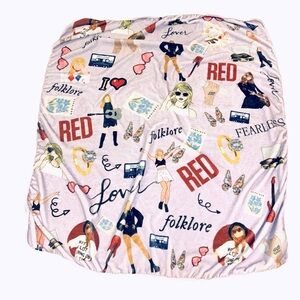 Taylor Swift Themed Plush Throw Blanket Swiftie Era Minky Lilac Lover Songs